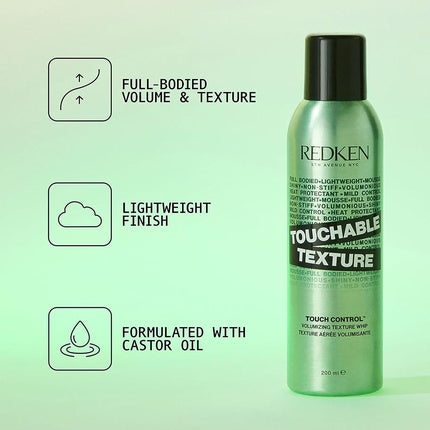 Spuma Volumizanta Par, Redken Touchable Texture, 200ml