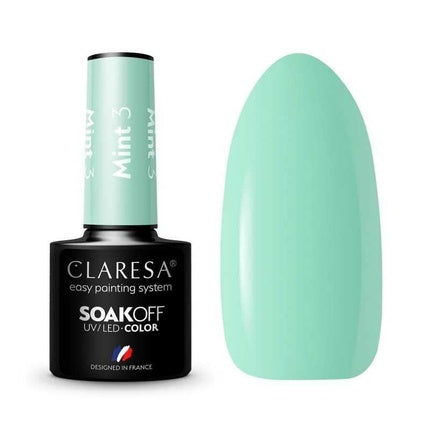 Oja UV, Claresa Mint, set 3 buc, 5ml