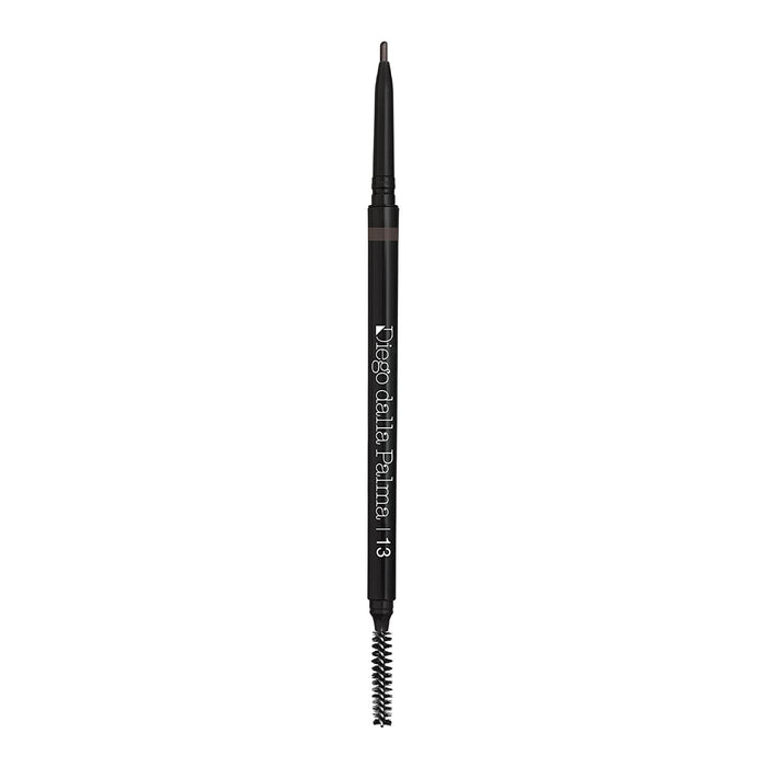 Creion pentru sprâncene Diego Dalla Palma High-Precision, rezistent la apă, nuanța 13 Gri antracit, 0.09 g, tester