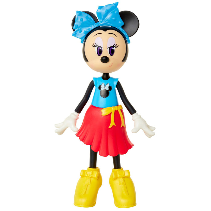 Păpușă Disney Minnie Mouse Fashion Dolls, articulată, cu ținută colorată