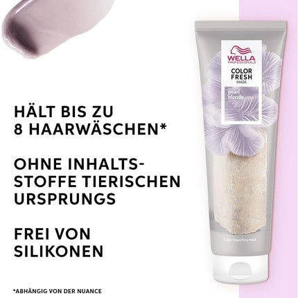 Masca de păr colorantă Wella Professionals Color Fresh Mask Pearl Blonde 150ml