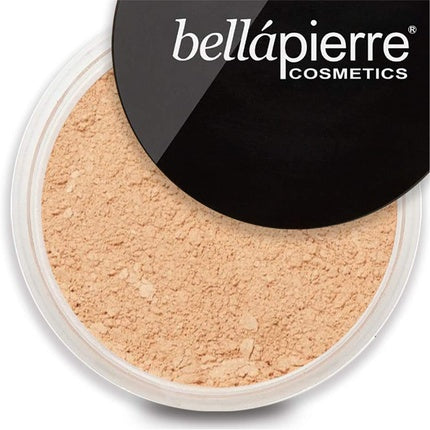 Pudră minerală Bellapierre, Full Coverage SPF 15, Latte, 9g