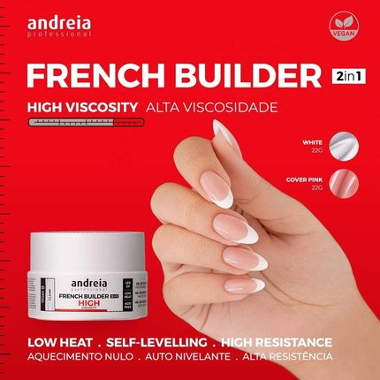 Gel Builder Andreia French High Viscosity, Cover Pink, 22g