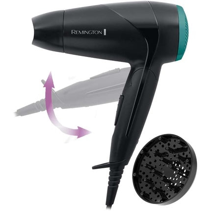 Uscător de păr Remington On The Go 2000W, ajustare tensiune, duză