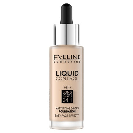 Primer față, Eveline Cosmetics, Liquid Control, 32 ml, Porcelain