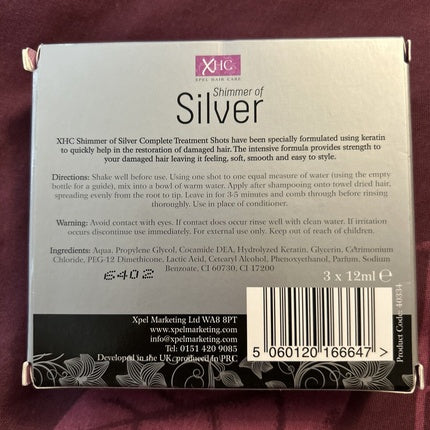 Set Tratamente Capilare XHC Shimmer of Silver, 3 fiole x 12ml