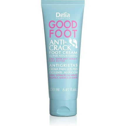 Cremă pentru picioare Delia Cosmetics Good Foot pentru călcâie crăpate cu unt de shea și uree 250ml