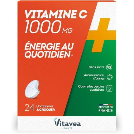 Vitamina C 1000mg, Nutrisanté Vitavea Sante, 24 comprimate a croquer, portocală