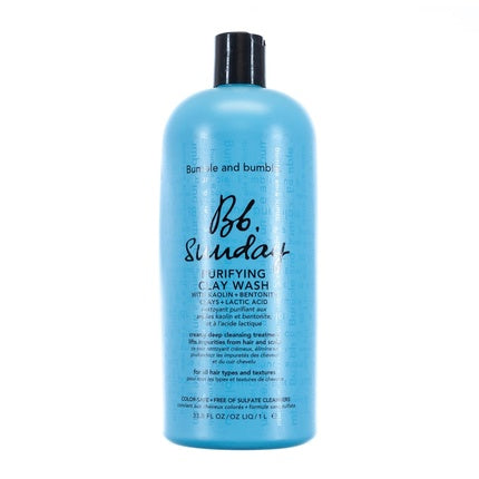 Șampon Bumble and Bumble Sunday Purifying Clay Wash, albastru, 1L