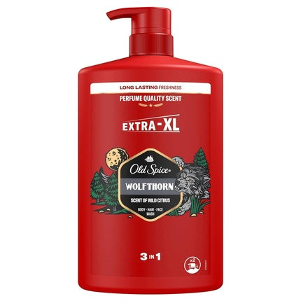 Gel de duș Old Spice Wolf Thorn, 1000 ml, roșu