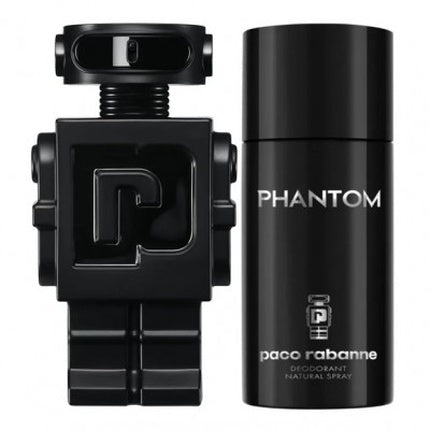 Set Parfum și Deodorant, Paco Rabanne, Phantom, Negru, 100ml + 150ml
