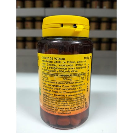 Supliment Mineral, Nature Essential, Citrate de Potasiu 500mg, 120 Tablete