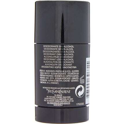 Deodorant Stick Yves Saint Laurent, 75ml, negru