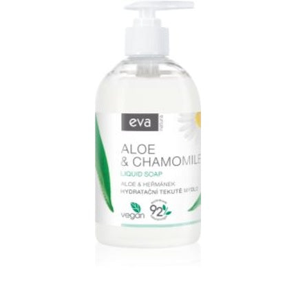 Săpun lichid pentru mâini, Eva Natura, Aloe & Mușețel, 500 ml