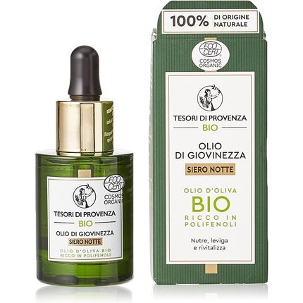 Ser anti-aging Tesori Di Provenza, Olio di Giovinezza, 30ml, verde