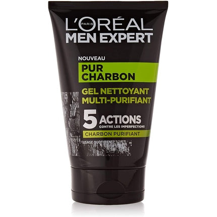 Gel de curățare față L'Oréal Men Expert Pur Charbon, 100ml