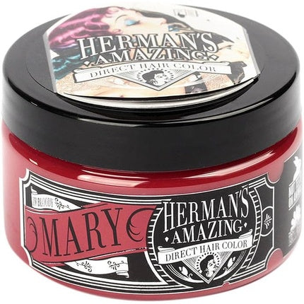 Vopsea de păr semipermanentă Hermans Amazing Bloody Mary Rosso, 230g