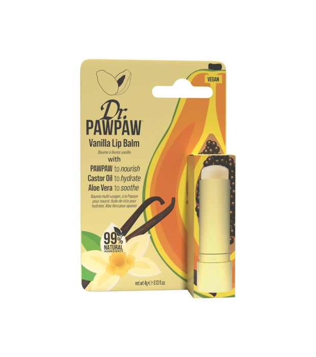 Balsam de buze Dr. PawPaw Vanilie, hidratant, cu aromă de vanilie, 4 g