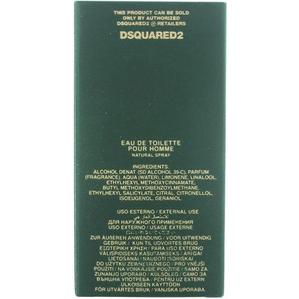 Parfum Eau de Toilette, Dsquared2, Green Wood, 30ml 50ml