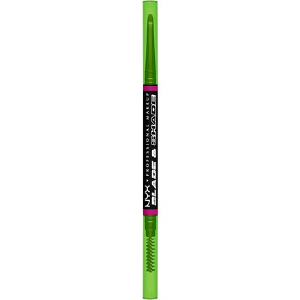 Creion pentru Sprâncene NYX Professional Makeup Nano-Precision, Rezistent la Șters, Maro