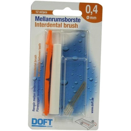Periuță interdentală 0.4 mm cu mâner interschimbabil