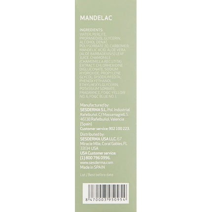Scrub facial, Sesderma, Mandelac, alb, 50g