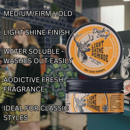 Pomadă pentru păr Dark Stag Light Shine Medium Hold 100ml