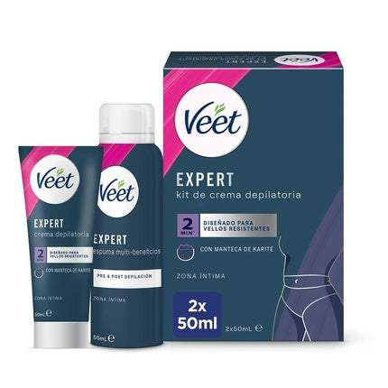 Cremă depilatoare Veet Bikini Kit, 50ml
