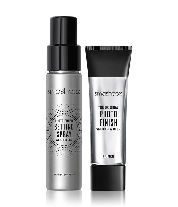 Set Smashbox Photo Finish, primer matifiant + spray de fixare Photo Finish, 12 ml + 30 ml
