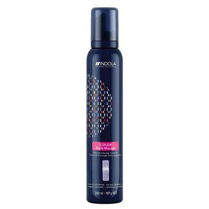 Indola Profession Color Style Mousse Silver Lavender, Mousă pentru păr, argintiu, cu lavandă, 200ml