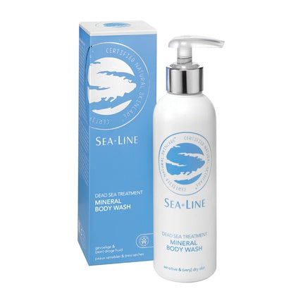 Gel de Duș Sea-Line Mineral Body Wash, 259g, Alb cu Accente Albastre