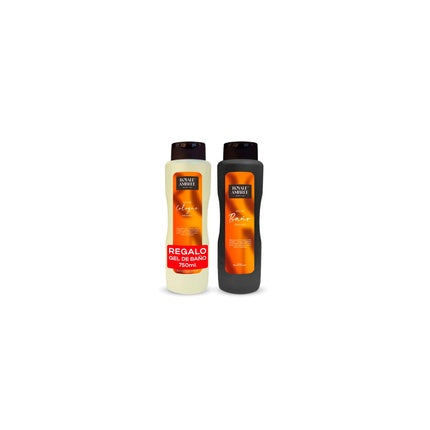 Set Parfum Royale Ambree, Pachet cu Cologne și Gel, Culoare Neagră și Bej, Capacitate 750ml