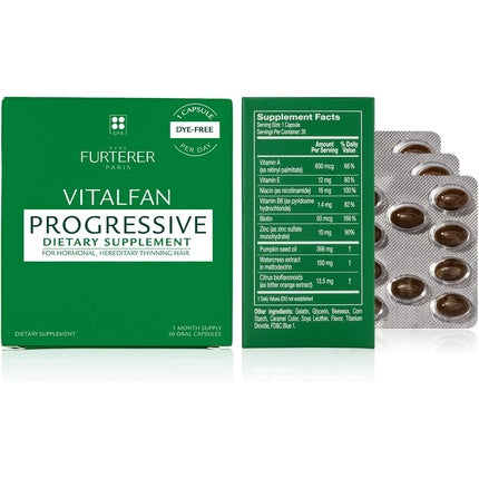 Suplimente pentru căderea părului, Rene Furterer VITALFAN, 30 capsule