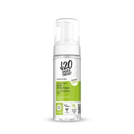 Under Twenty Anti-Acne Active Detoxifying Foam, 190g, cu acid glicolic și betaină din zmeură