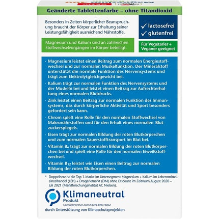 Supliment Mineral, Doppelherz, Magnesium + Potassium 400, 30 Tablete