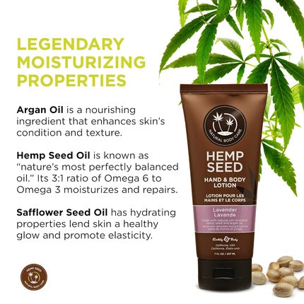 Lotiune Corp Earthly Body, hemp, lavandă, 207ml