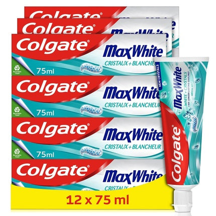 Pastă de dinți Colgate MaxWhite Crystaux White, 75ml, alb cu cristale