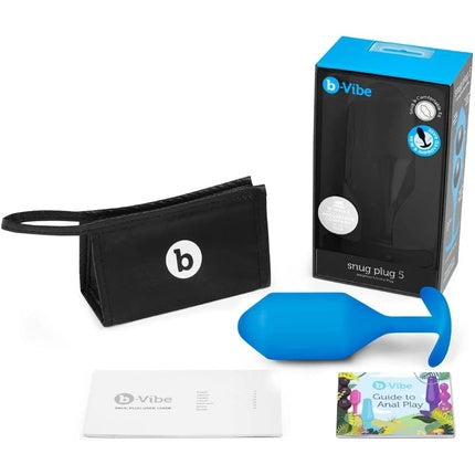 Plug Anal, B-Vibe, Snug Plug 5, albastru