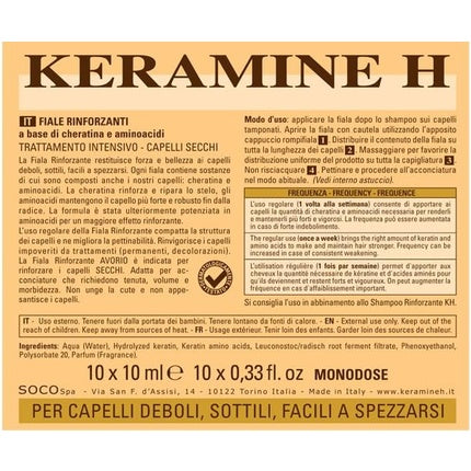 Fiole pentru păr uscat, Keramine H, Ivory