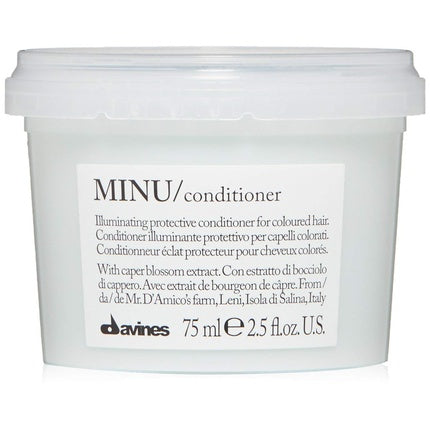 Condiționer Davines Essential Haircare Minu, 75ml, ambalaj plastic, culoare verde mentă