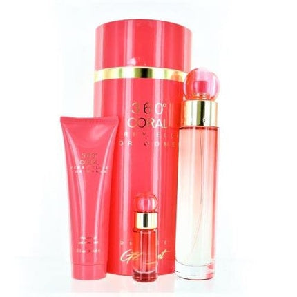 Set Cadou Parfum Perry Ellis 360 Coral pentru Femei