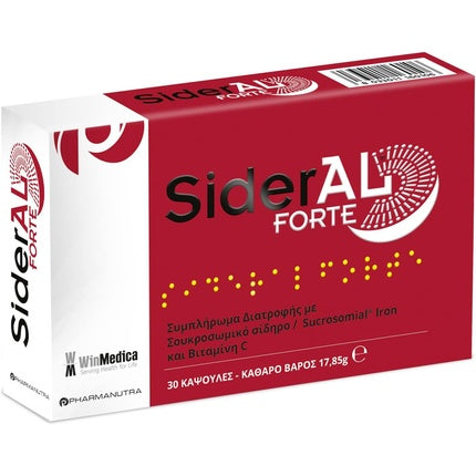 SiderAL Forte, Camomilla Italiană, Sucrosomial Iron și Vitamina C, 30 Capsule, 17.85g