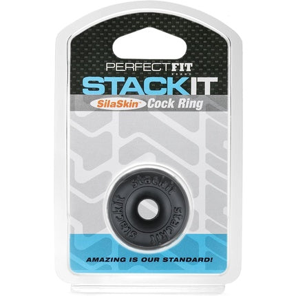 Inel Erectie, Perfect Fit, Stackit, negru
