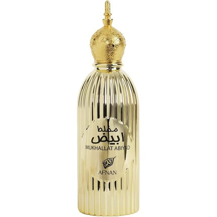 Parfum Afnan Mukhallat Abiyad, sticlă aurie, 100ml