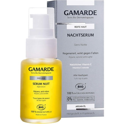 Ser antirid, Gamarde, pentru noapte, vitamina E, 30ml