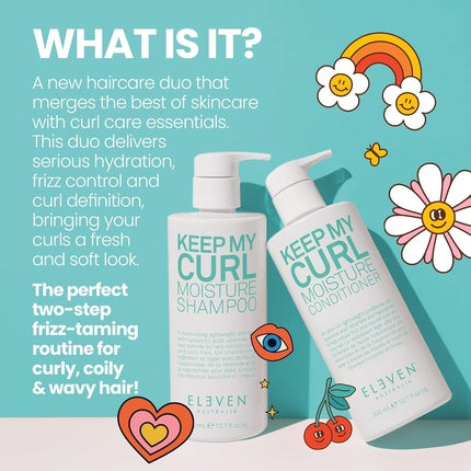 Șampon hidratant pentru curbaje și controlul pufosului - Eleven Australia, 348 ml