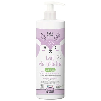 Lapte de curățare Mkl Green Nature Baby Green Organic, 400ml, cu pompă