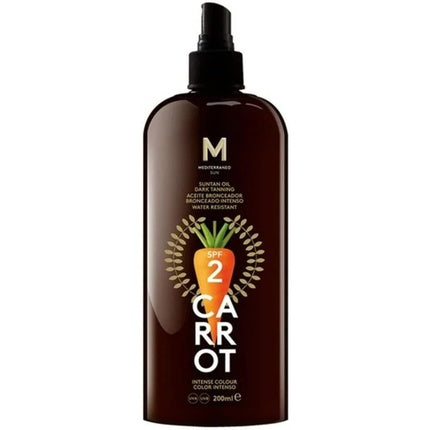 Ulei bronzant, Mediterraneo Sun, Carrot Suntan Oil, SPF2, 100ml