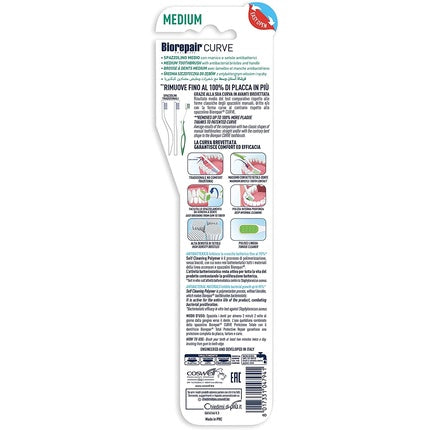 Periuță de dinți, Bip2p, Biorepair Easy Clean, albă