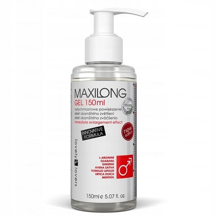 Gel de masaj pentru penis, Lover's Lane Maxilong, 150ml, transparent